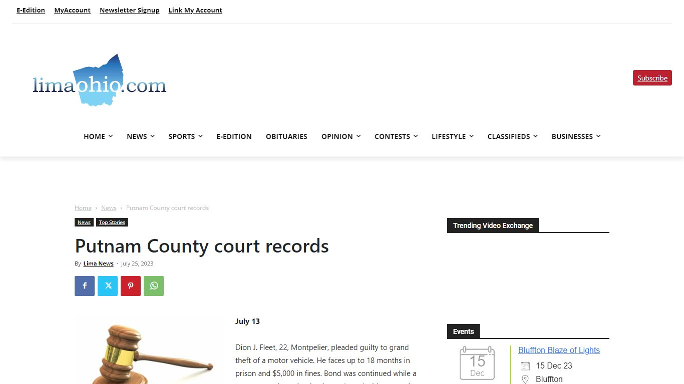 Putnam County court records - LimaOhio.com